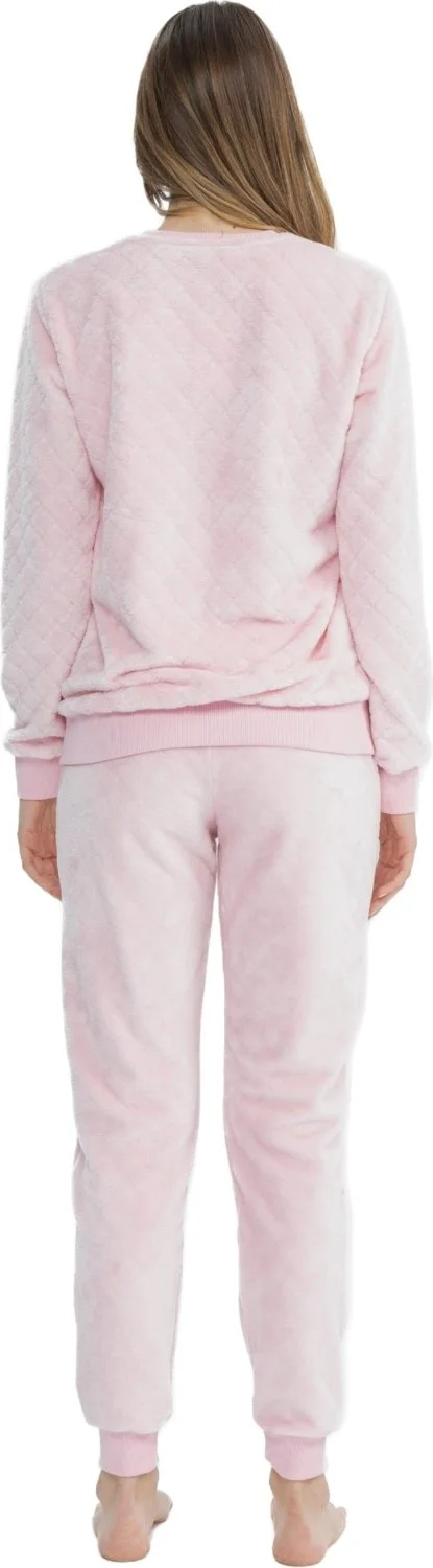 يو اس بولو اسن Women's Long Sleeve Polar Fleece Pajama Set