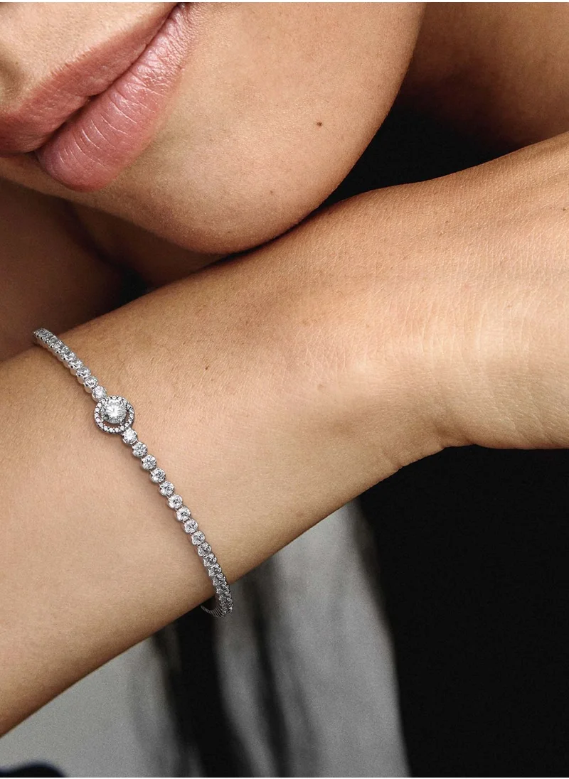 PANDORA Sparkling Halo Tennis Bracelet