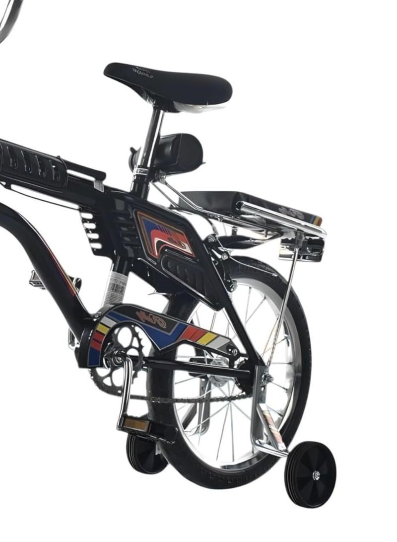 Rambo Kids Bike, Size 12, Cast Frame with Booster Wheels - Image 2