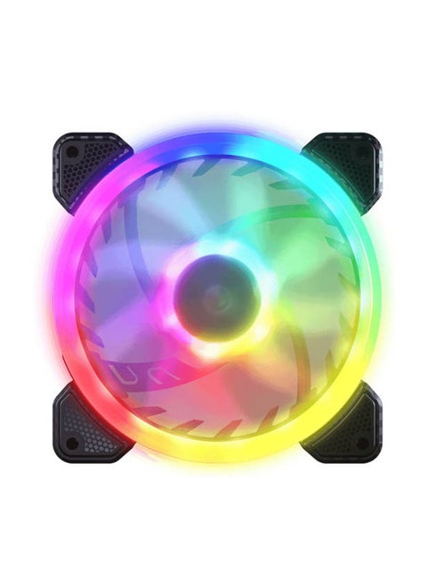 مروحة تبريد ARGB Vortex VX120 PWM 120MM HDB، مع موصل 5V-ARGB، سرعة 600-1500 دورة في الدقيقة، واجهة ARGB ثلاثية الدبابيس، مثبط اهتزاز، مزامنة اللوحة الأم ARGB، عبوة واحدة، أسود | 3MVX1201.0001