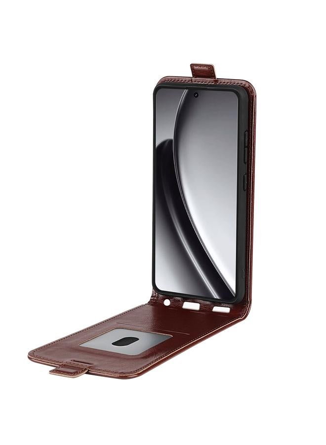 S-TOP Case For Realme GT 6 5G R64 Texture Single Vertical Flip Leather Phone Case - Image 4