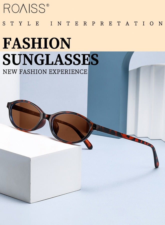 roaiss 3 Pcs Retro Oval Sunglasses, UV400 Protection Sun Glasses, Fashion Anti-glare Shades for Women Driving, Fishing, Traveling with Case, 54mm - Image 5