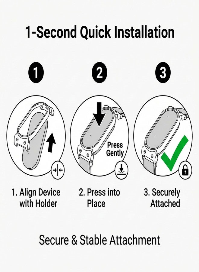 VBANU Wristband for Plaud NotePin(S), Metal Case and Breathable Nylon Band, Zinc-Alloy Case for Secure Fit Anti-Drop, 12mm Connector, Adjustable Wrist Strap, Fits 5.5 to 8.7 inch wrist, Seashell - Image 4