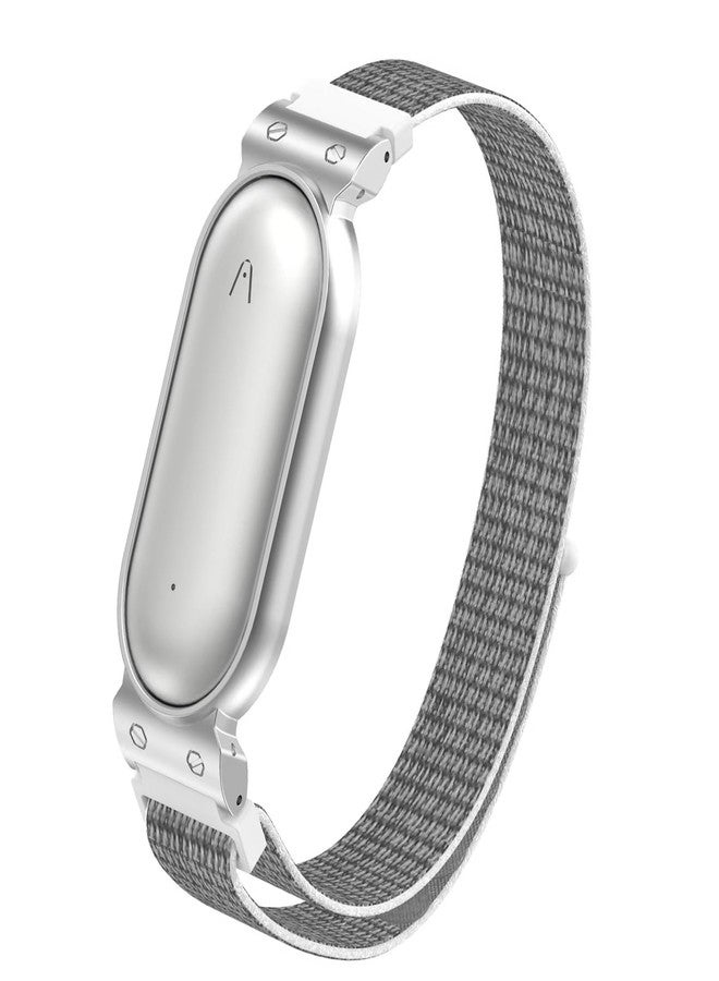 VBANU Wristband for Plaud NotePin(S), Metal Case and Breathable Nylon Band, Zinc-Alloy Case for Secure Fit Anti-Drop, 12mm Connector, Adjustable Wrist Strap, Fits 5.5 to 8.7 inch wrist, Seashell - Image 1
