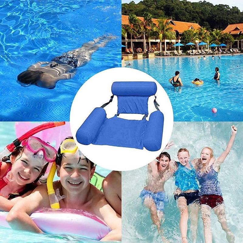 Lampostick Inflatable Swimming Floating Chair with Mini Electric Air Pump Ultimate Poolside Comfort and Convenience Set - Image 4