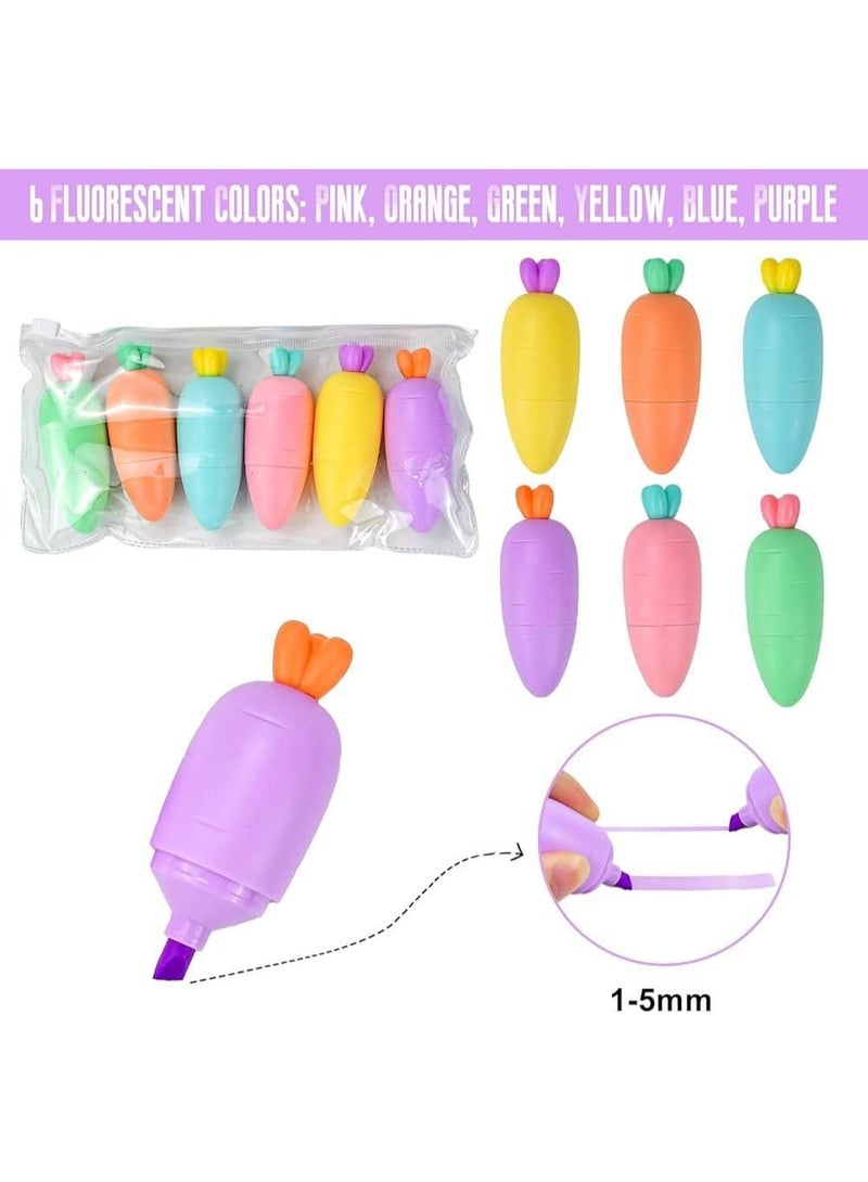 Carrot-shaped pen set, colorful case: 5 pens - Image 1