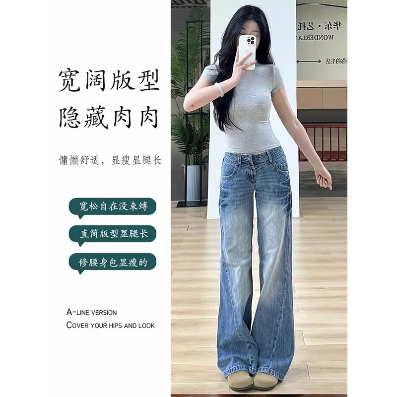 Unisex Classic Denim Jeans Loose Fit Daily Outdoor Wear - Image 5