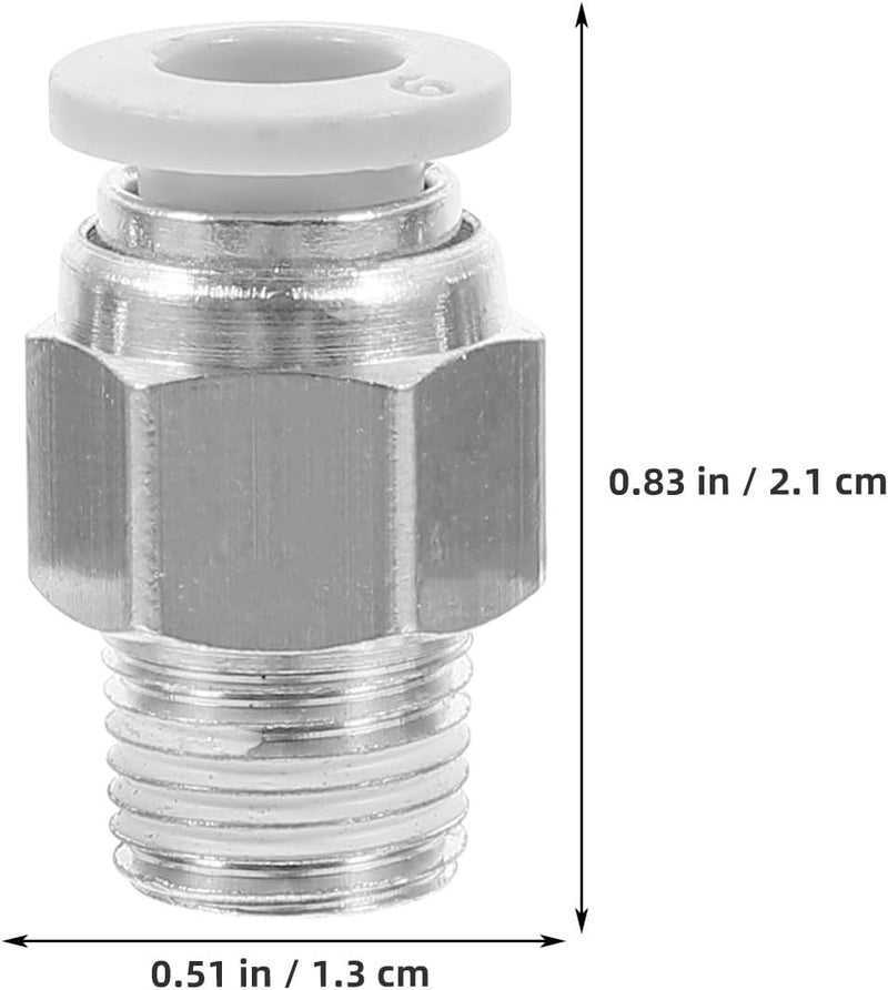 10pcs 6mm Push-to-connect Air Hose Fittings 1/8" Npt Pneumatic Quick Connector for 3d Printer Accessories General Tube Fittings - Image 2