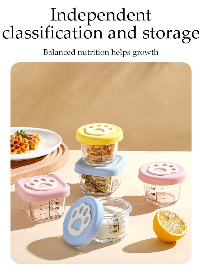 3-Pack Leak-proof Glass Containers with Lids,Reusable Baby Food Storage Jars,Airtight Small Containers Freezer Storage for breast milk, purees, and snacks - Image 4