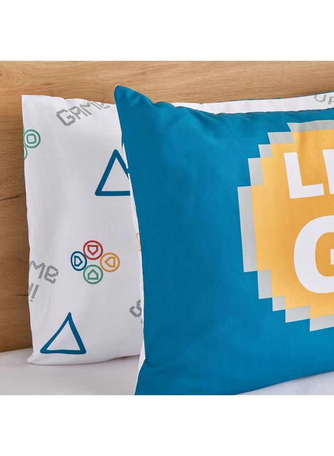 Home Box Gaming Start Play 2-Piece Microfibre Pillowcover Set - 50x75 cm  - Image 3