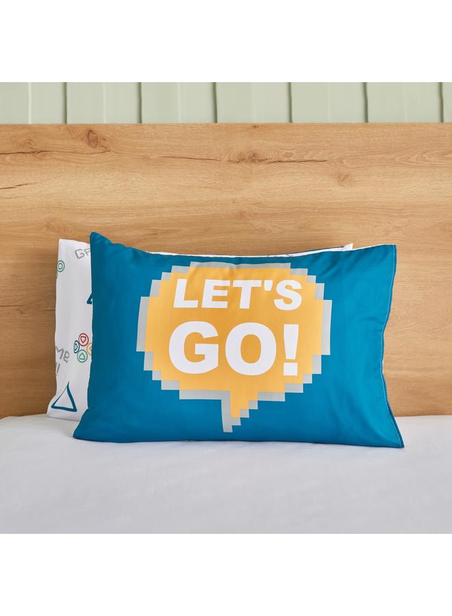 Home Box Gaming Start Play 2-Piece Microfibre Pillowcover Set - 50x75 cm  - Image 2