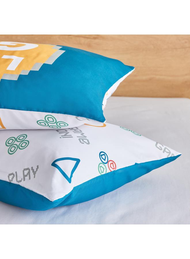 Home Box Gaming Start Play 2-Piece Microfibre Pillowcover Set - 50x75 cm  - Image 4