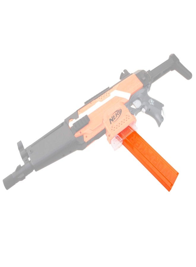 WORKER مخزن ذخيرة قصير من نوع WORKER ذو 18 طلقة مائلة من نوع Talon Stefan لبندقية Nerf Pro Torrent Phoenix Blaster (برتقالي شفاف) - Image 5