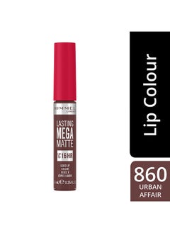 RIMMEL LONDON أحمر شفاه سائل يدوم طويلاً ميجا مات 860 أوربان أفير  - Image 2