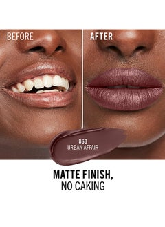 RIMMEL LONDON أحمر شفاه سائل يدوم طويلاً ميجا مات 860 أوربان أفير  - Image 5