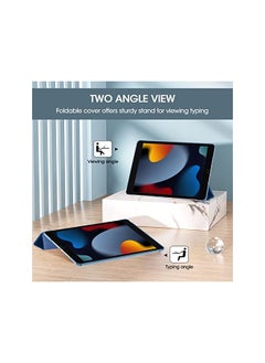 Procases ProCase iPad 10.2 Case iPad 9th Generation 2021/ iPad 8th Generation 2020/ iPad 7th Generation 2019 Case, Slim Stand Hard Back Shell Protective Smart Cover Case for iPad 10.2 Inch -Blue  - Image 3