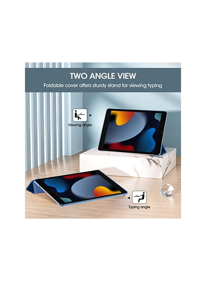Procases ProCase iPad 10.2 Case iPad 9th Generation 2021/ iPad 8th Generation 2020/ iPad 7th Generation 2019 Case, Slim Stand Hard Back Shell Protective Smart Cover Case for iPad 10.2 Inch -Blue - Image 3