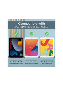 Procases ProCase iPad 10.2 Case iPad 9th Generation 2021/ iPad 8th Generation 2020/ iPad 7th Generation 2019 Case, Slim Stand Hard Back Shell Protective Smart Cover Case for iPad 10.2 Inch -Blue  - Image 2