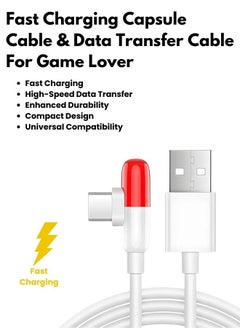 USB Type-C Rapid Charging and High-Speed Data Transfer Capsule Cable
