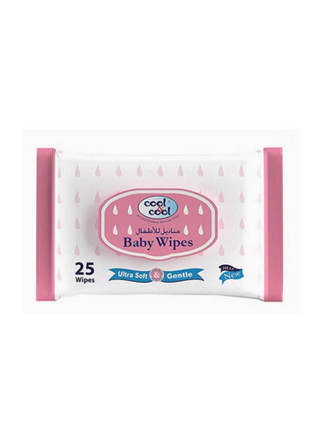 كول اند كول مناديل مبللة للأطفال فائقة النعومة 25 قطعة - Image 1