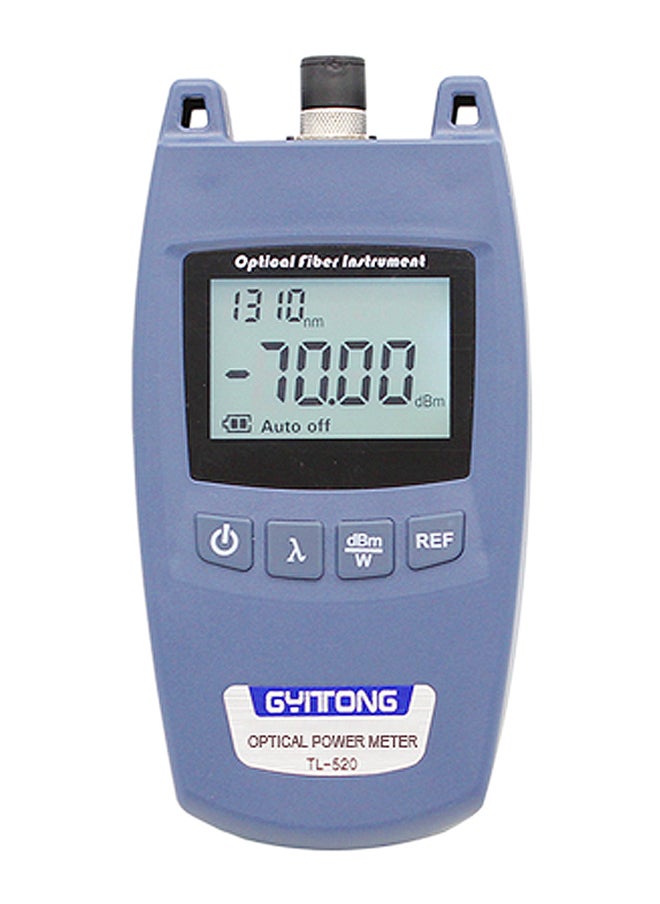 Generic TL-520 Handheld Optical Power Meter Fiber Light Decay Tester Blue 21x5x10centimeter  - Image 1