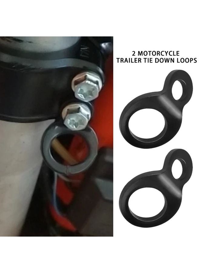 2pcs Heavy Duty 1500 lb Motorcycle Tie Down Strap Rings Stainless Steel for Dirt Bike ATV UTV - Image 4