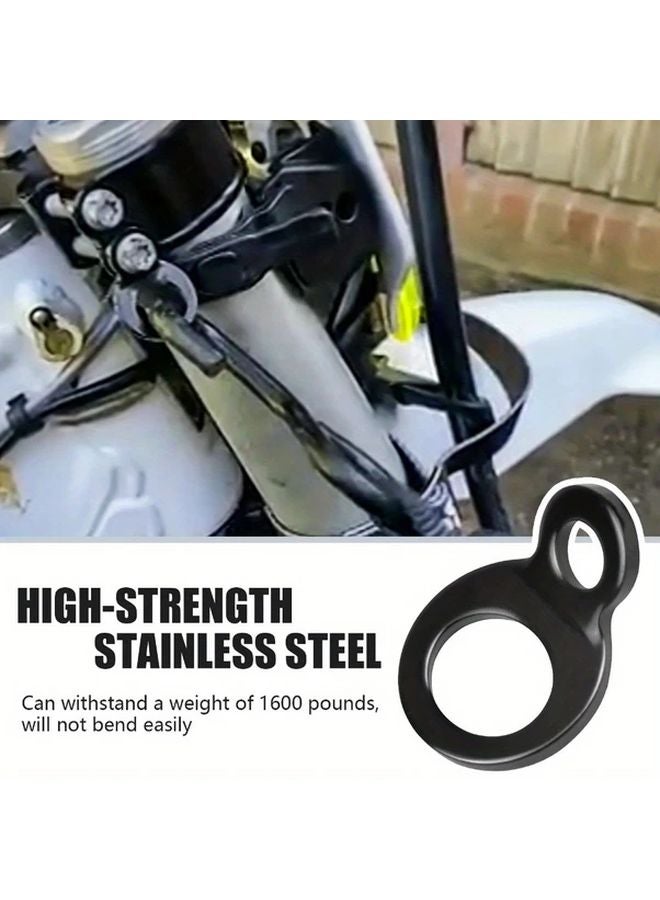 2pcs Heavy Duty 1500 lb Motorcycle Tie Down Strap Rings Stainless Steel for Dirt Bike ATV UTV - Image 2
