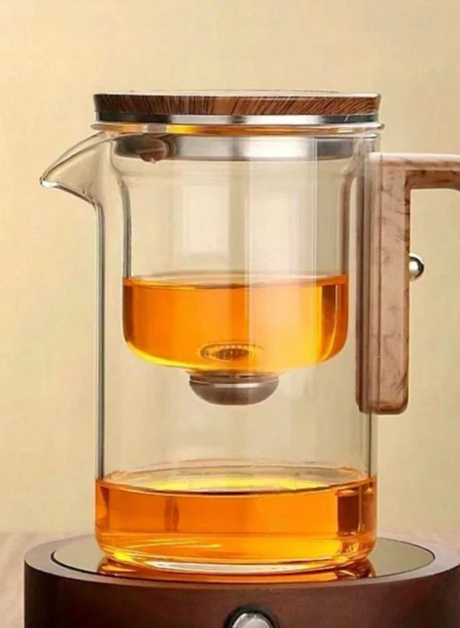 كويزيرا Glass Teapot With Wood Handle