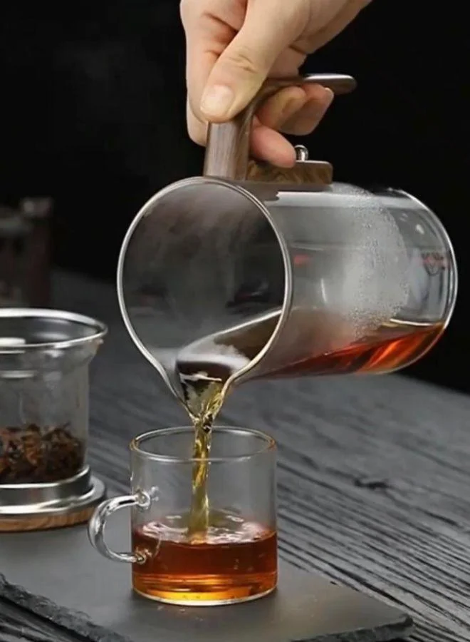 كويزيرا Glass Teapot With Wood Handle