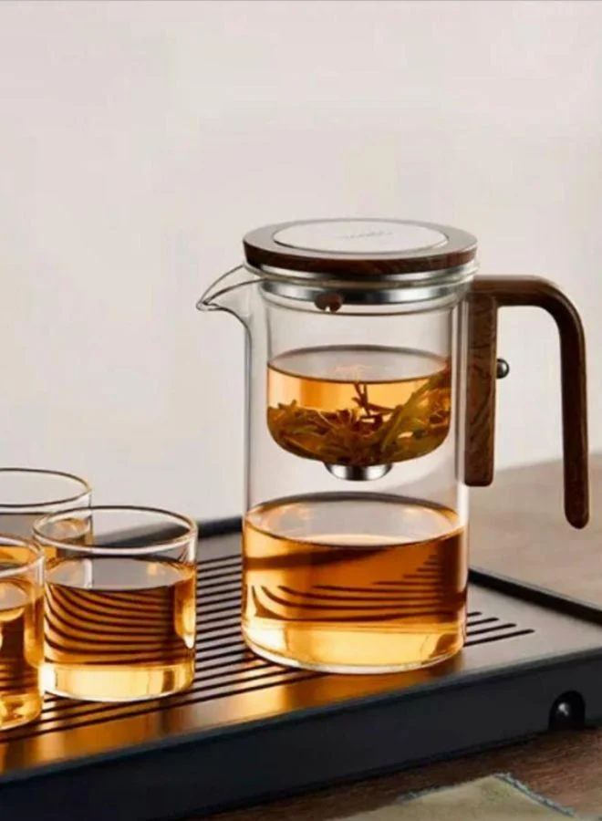 كويزيرا Glass Teapot With Wood Handle