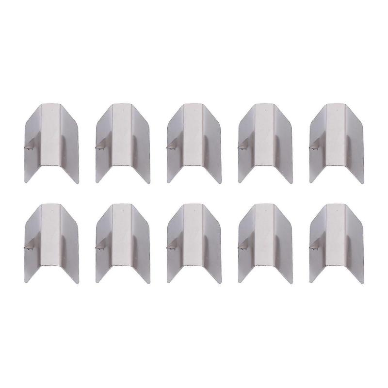 Stainless Steel Car Wind Deflectors 10Pcs Silver Secure Clip Fit - Durable Construction Weather Protection for Automotive Vehicle Accessories - Image 1