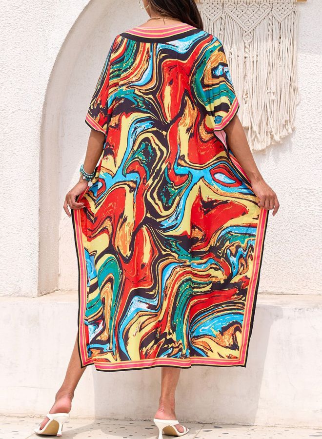 Tepveisoy Women's Dress,Cover Up Beach Dresses,Vacation Loose Robe,Bikini,Sun-protective Smock  - Image 4