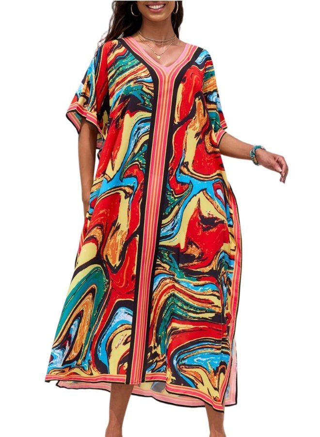 Tepveisoy Women's Dress,Cover Up Beach Dresses,Vacation Loose Robe,Bikini,Sun-protective Smock  - Image 1