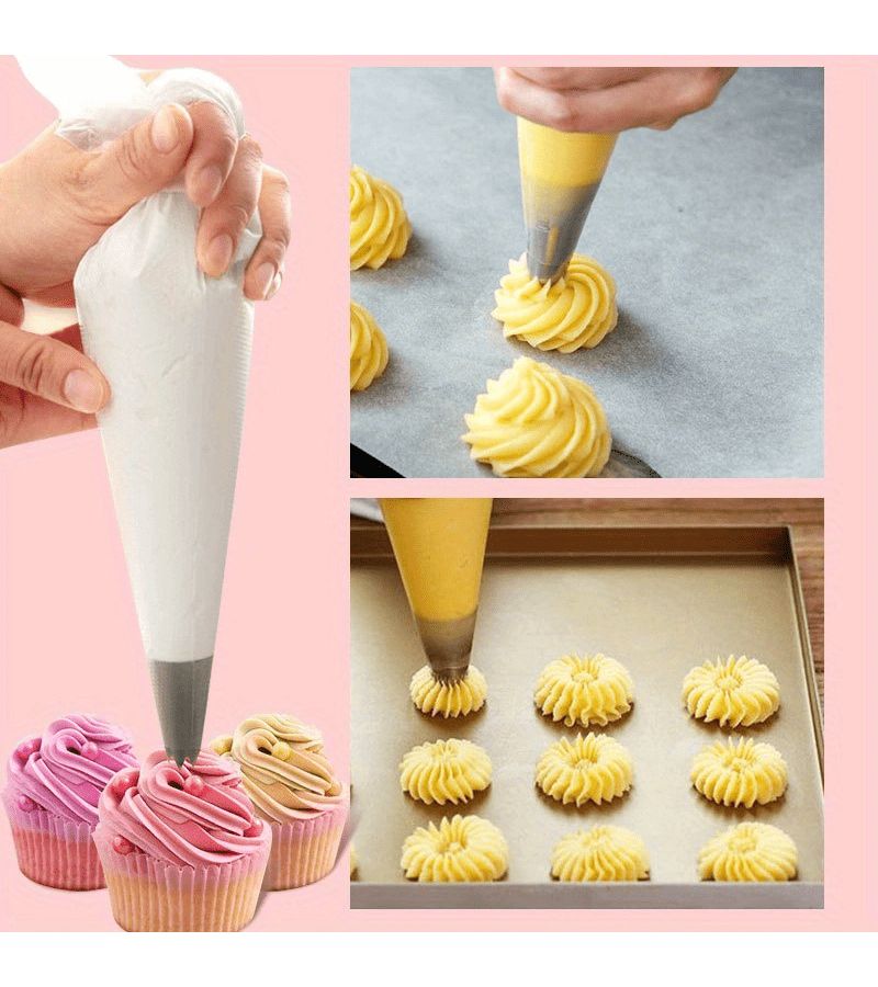 Heavy Duty Piping Bags 100pcs Pastry Decorating Baking Tools Fondant Kitchenware - Image 3
