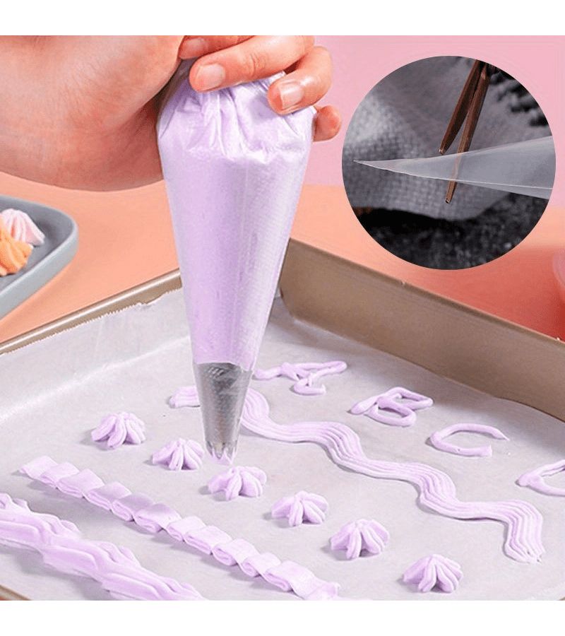 Heavy Duty Piping Bags 100pcs Pastry Decorating Baking Tools Fondant Kitchenware - Image 5