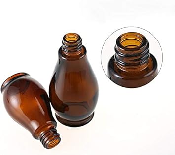 UPSTORE 2Pcs 100ml Amber Glass Spray Bottle Empty Refillable Cosmetic Vials Sample Packing Containers with Fine Mist Sprayer Atomizer and Black Cap for Essential Oils Perfumes Makeup Water - Image 4