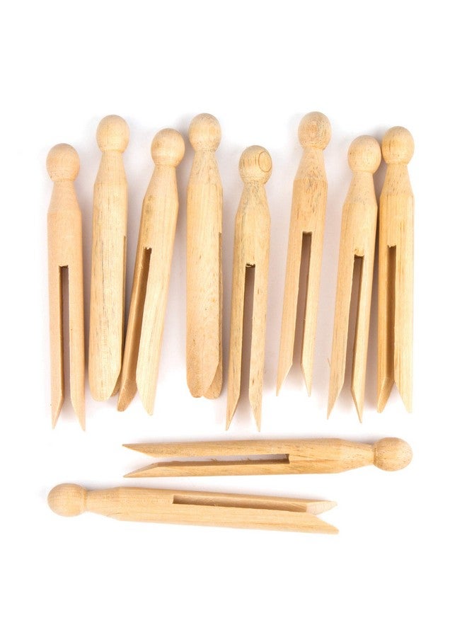 Baker Ross Wooden Dolly Pegs (Pack of 24) for Kids Arts and Crafts Activities - Image 1