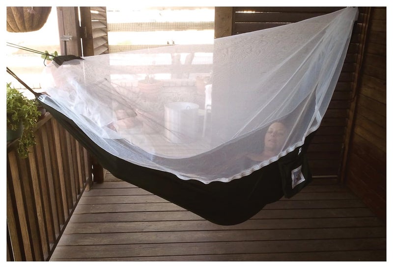 Hammock Bliss Mosquito Free Hammock Bliss – Camping Hammock with Bug Screen Mossy Netting Canopy - Integrated Suspension 100' / 250 cm Rope Per Side - Make Hammock Camping A Bug Free Experience - Image 3