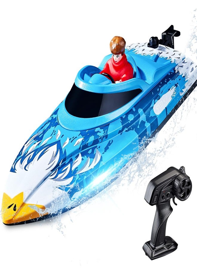 BEZGAR HJ822 12 Inch 25 KPH Fast RC Speed Boat for Kids Adults - Image 1