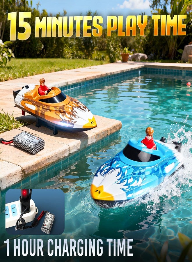 BEZGAR HJ822 12 Inch 25 KPH Fast RC Speed Boat for Kids Adults - Image 2