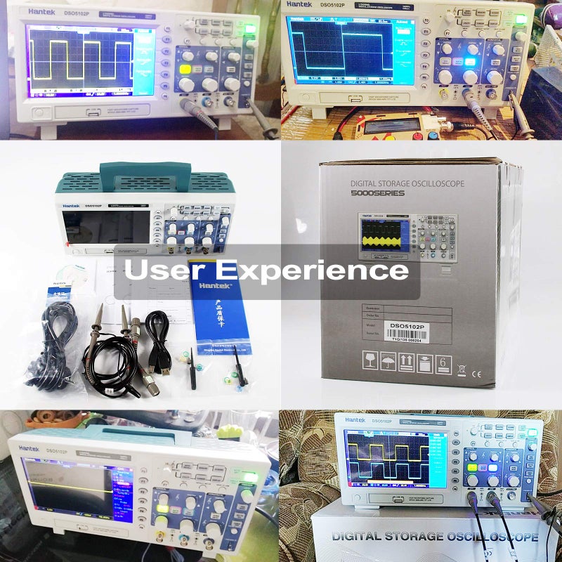 Hantek Hantek DSO5102P USB Storage Oscilloscope Oszilloskope 2 Channels 100MHz 1GSa/s  - Image 5