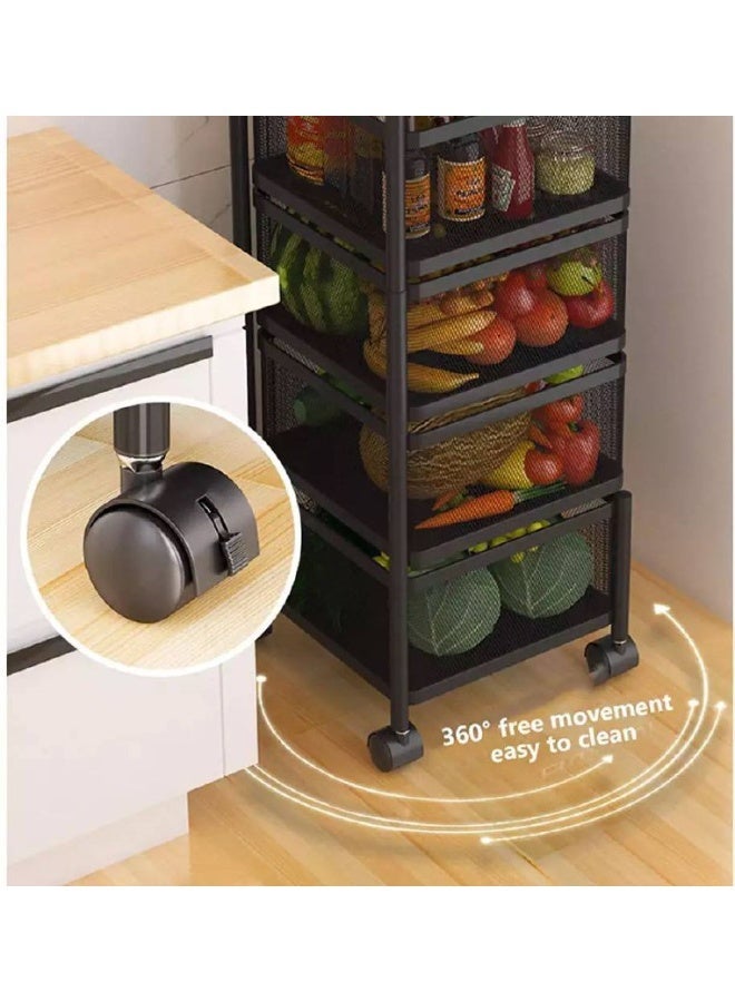 Square metal turbo, 5 tiers, 80cm high - Image 3