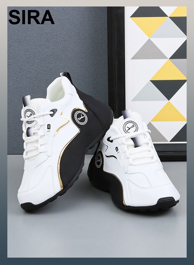 SIRA Men's Casual Sneakers Breathable Walking Shoes for Work & Campus, Ultra Lightweight Comfort Shoes with Anti-Slip Sole & Fashionable Design - Image 2