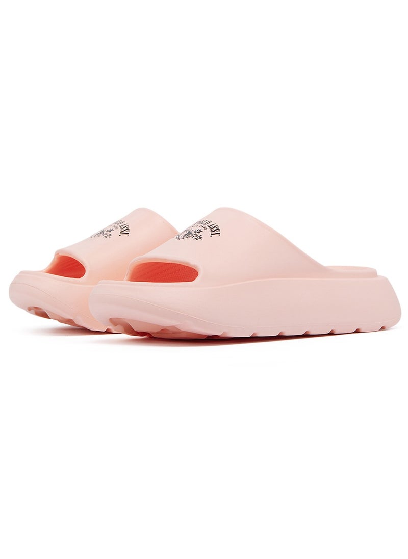 U.S. Polo Assn. - Women's Pink Slides - High-Quality Sole Lightweight & Trendy Design - Image 1