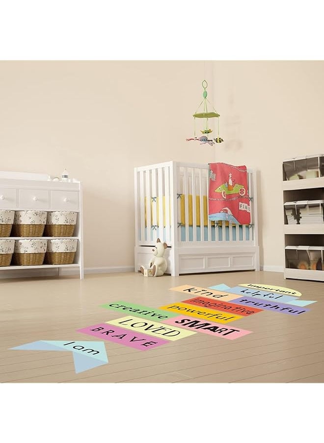 erorex Inspirational Quote Floor Stickers Vinyl Wall Decals Children'S Room Decor Wall Decals Educational Sticker Diy Wall Decor  - Image 2