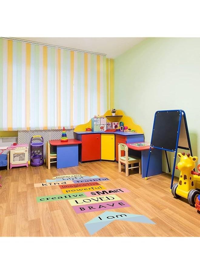 erorex Inspirational Quote Floor Stickers Vinyl Wall Decals Children'S Room Decor Wall Decals Educational Sticker Diy Wall Decor  - Image 4