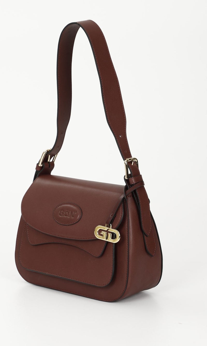 Gönderi(r) Gön Platinum Genuine Leather Small Size Women's Shoulder Bag K8365  - Image 4