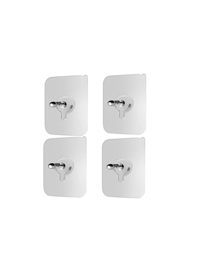 Self Adhesive Wall Hooks Screw Alternatives 4 PCS  - Image 1
