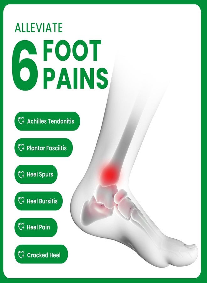 Bukihome Plantar Fasciitis Heel Cups - Bukihome Arch Support Gel Heel Cushions for Heel Pain Relief, Achilles Tendonitis, Heel Spur, Heel Support, Women 9.5-13 & Men 8.5-12 - Image 2
