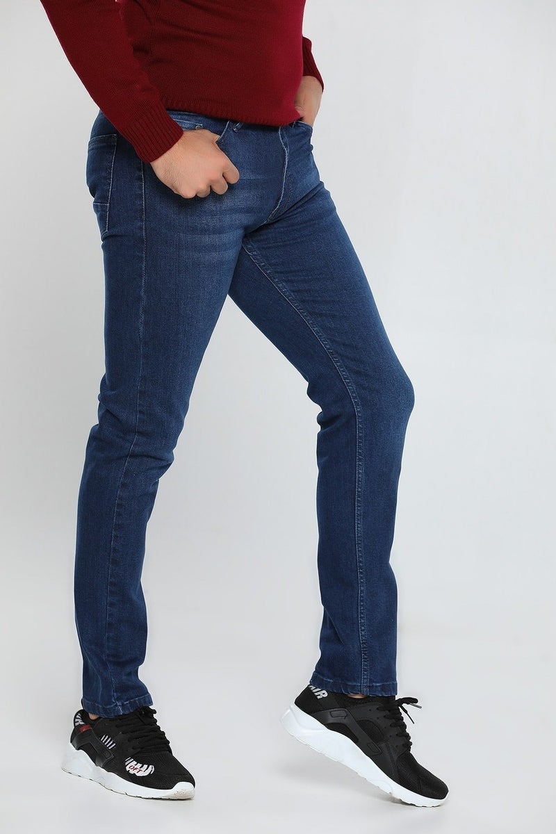 Mutlu City Men's Blue Slim Fit Lycra Jeans 1122  - Image 3